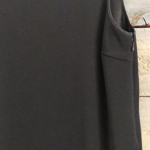 DEREK LAM 10 Crosby Silk Blend Black Shift Asymmetric Dress - Picture 3 of 9